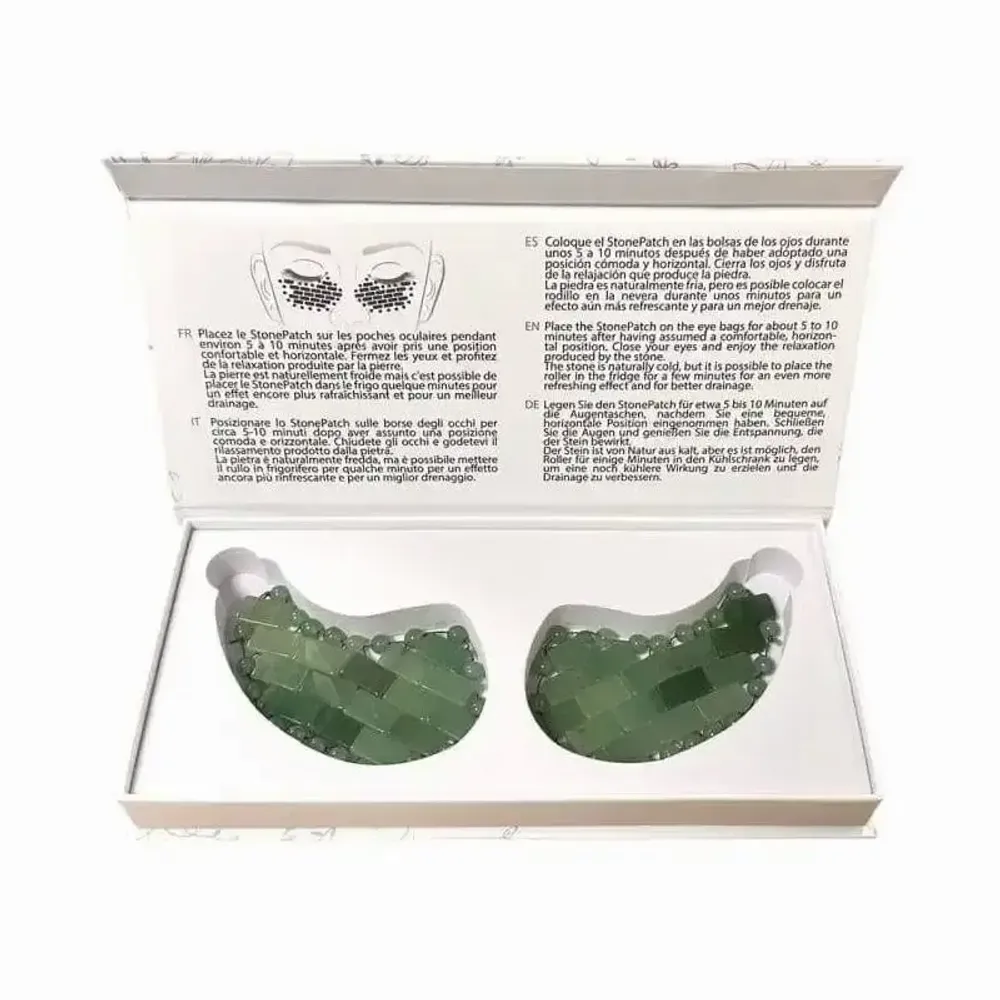 Jewelry - Green Aventurine A eye patch (set of 2) from Brazil - ARABESK