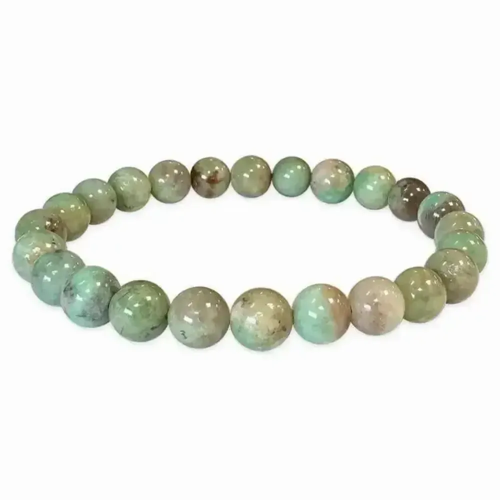 Bracelets - Emerald AA bracelet beads 7.5-8.5mm - ARABESK