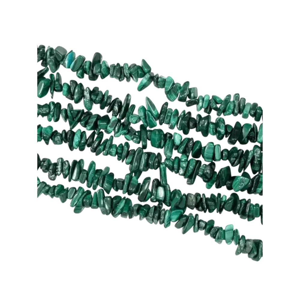 Jewelry - Malachite B chips 5-8mm on a 80cm thread - ARABESK