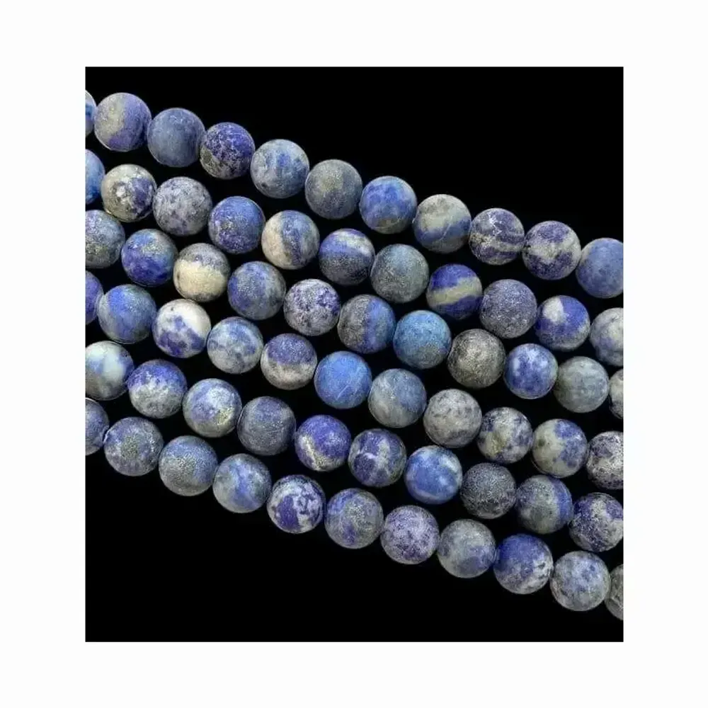 Jewelry - Lapis Lazuli matte beads 8mm on a 40cm thread - ARABESK