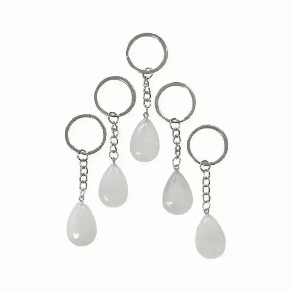 Jewelry - Rock Crystal A Drop Keyring 30mm x 5 - ARABESK