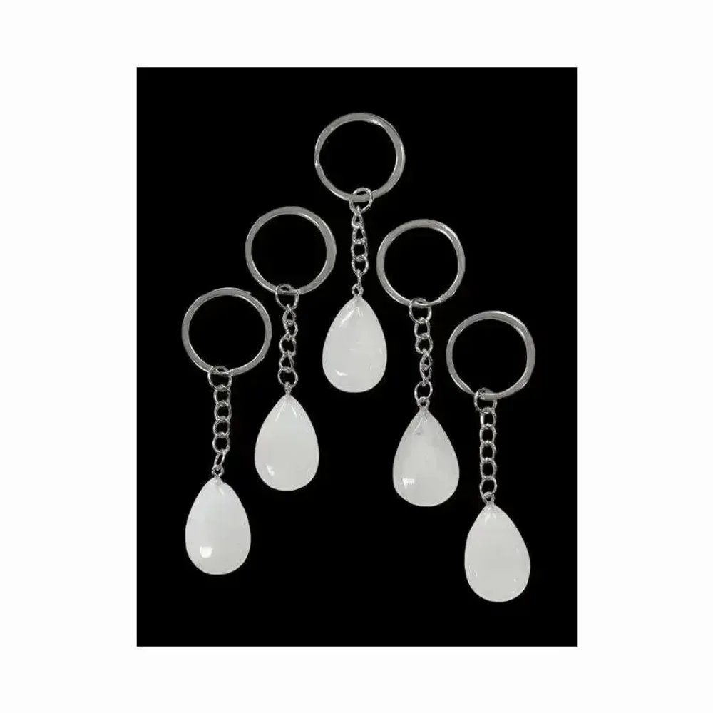 Jewelry - Rock Crystal A Drop Keyring 30mm x 5 - ARABESK