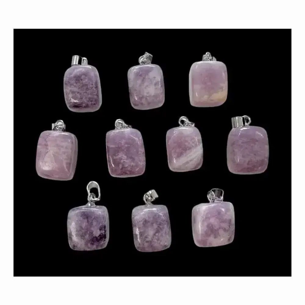 Jewelry - Lepidolite A Rolled Stone Pendant x 10 - ARABESK