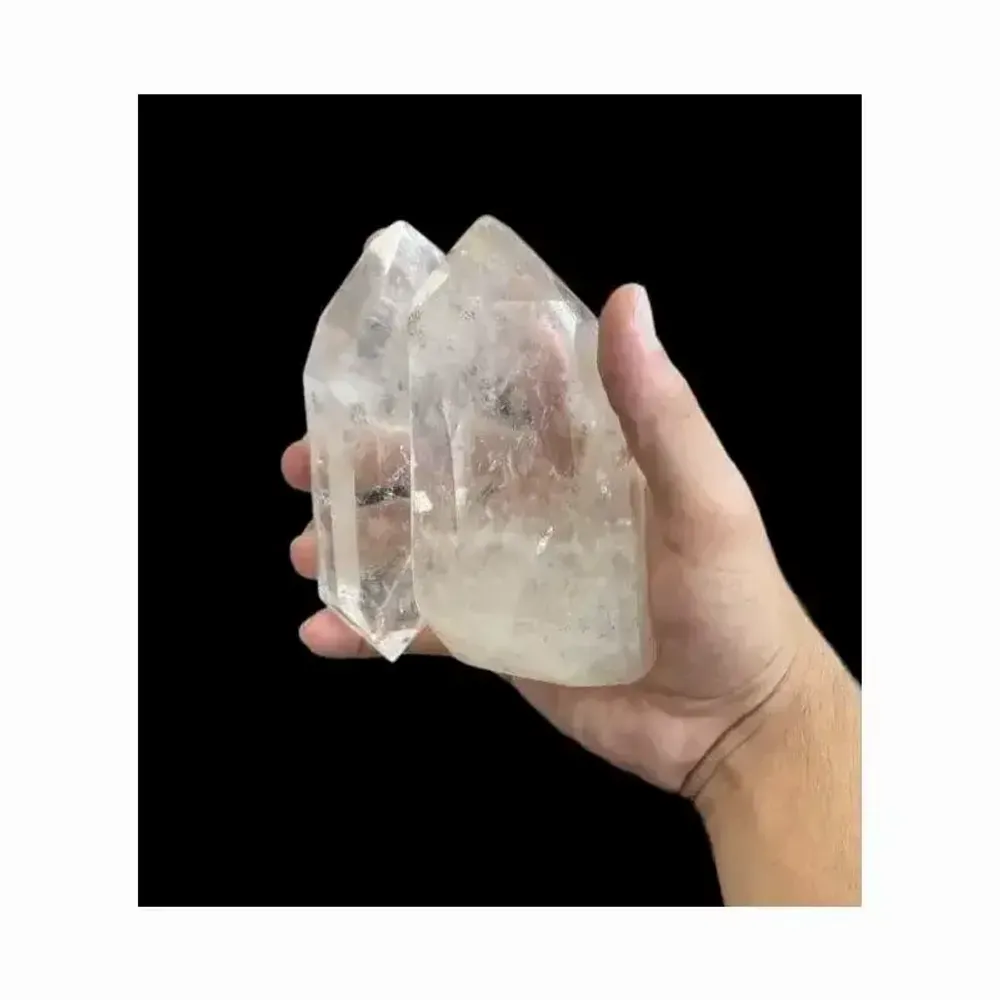 Bijoux - Prismes de cristal de roche de Madagascar - 9 pièce 1.700k - ARABESK