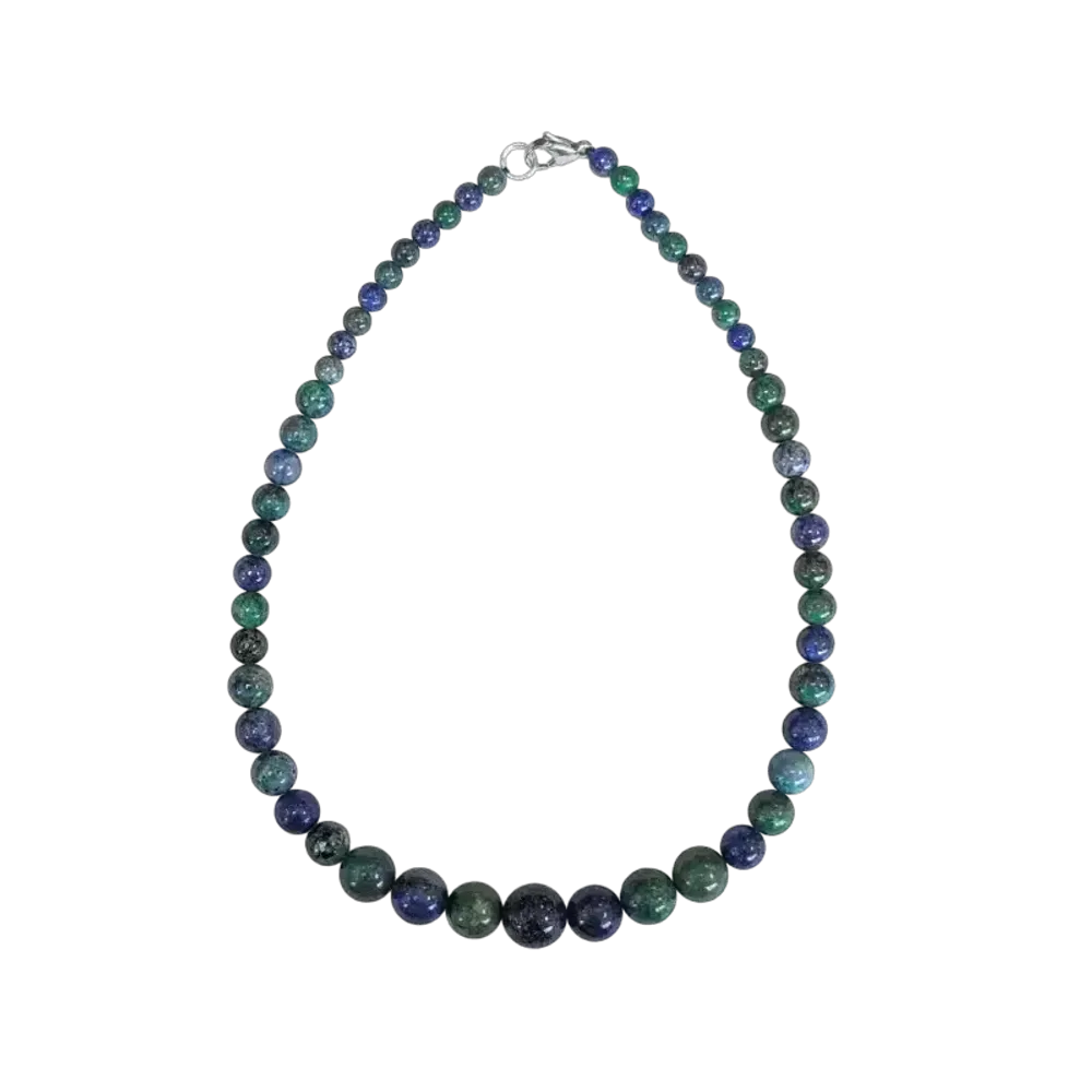 Jewelry - Malachite & Azurite Treated Necklace Drop Beads 6-14mm 45cm - ARABESK