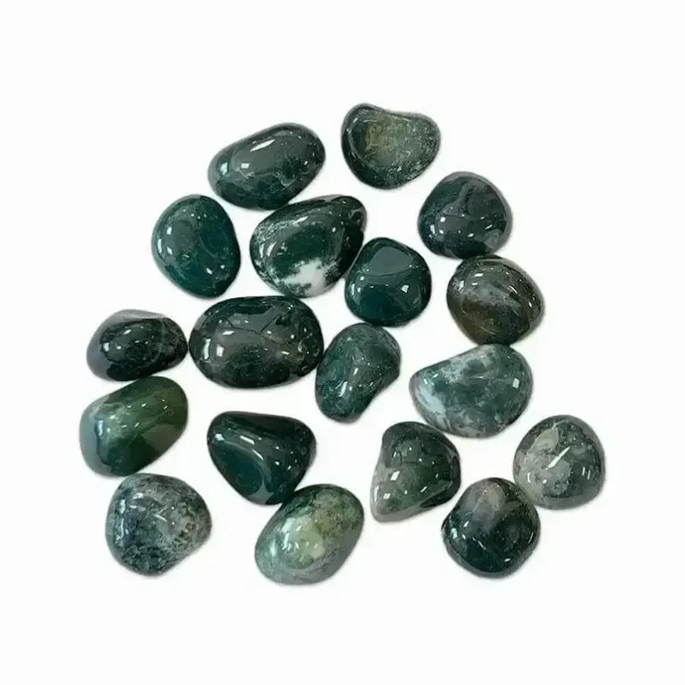 Jewelry - Moss Agate A tumbled stone 250g - ARABESK