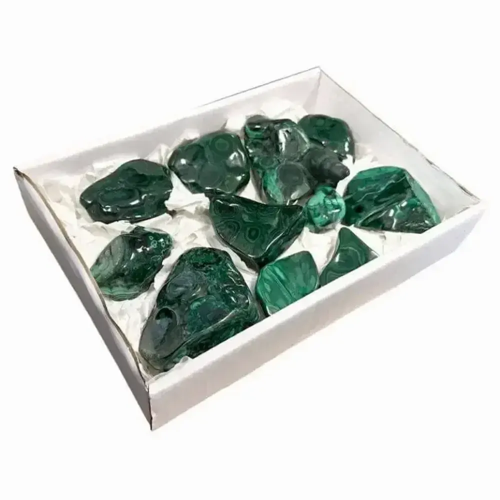 Jewelry - Polished Malachites pack one side 1900g - ARABESK