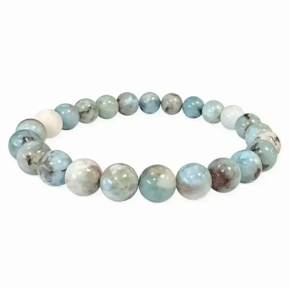 Bracelets - Bracelet Larimar A perles 7-8mm - ARABESK