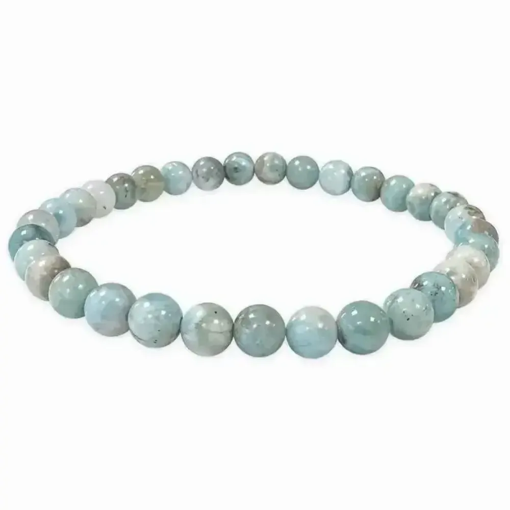 Bracelets - Bracelet Larimar perles 5-6mm - ARABESK