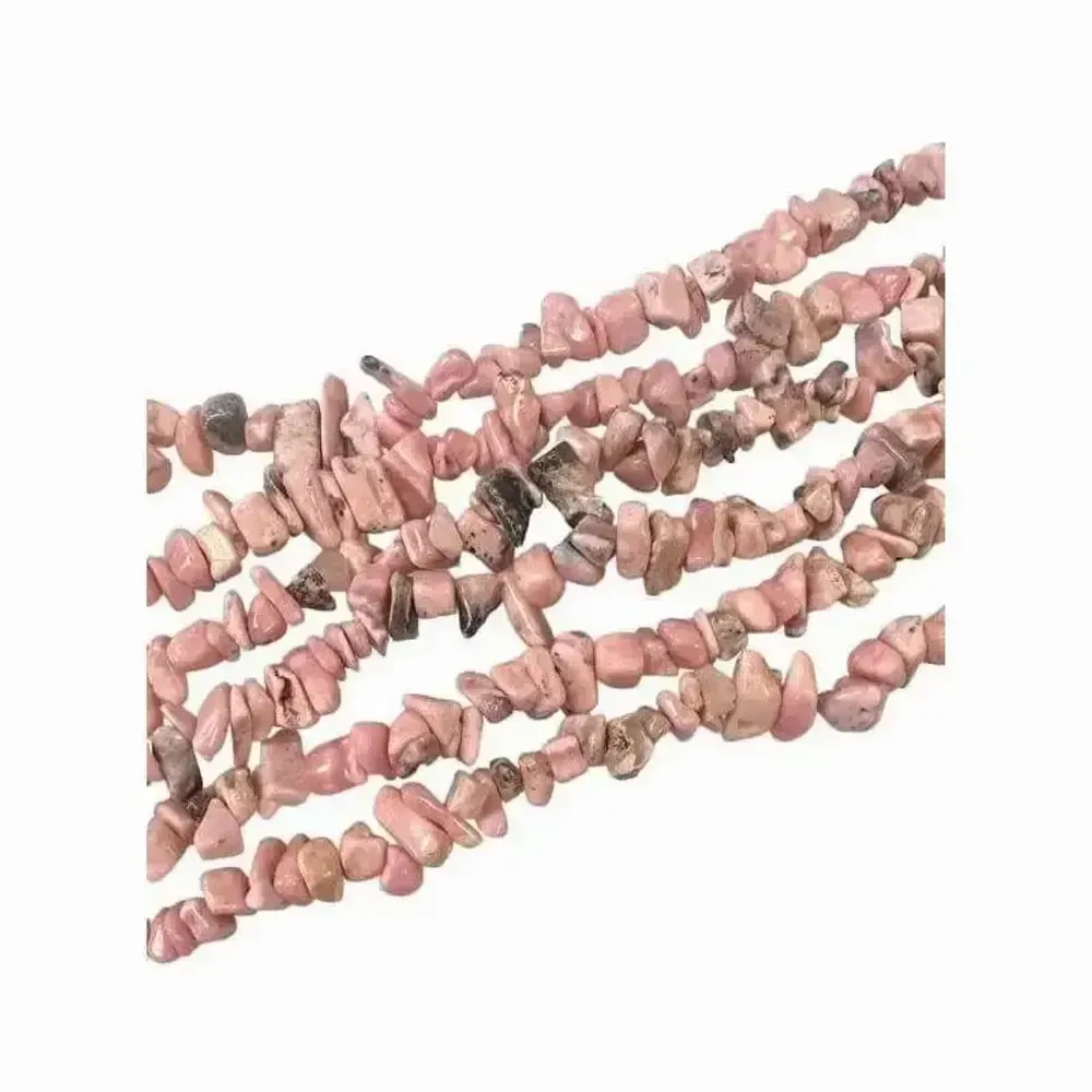 Bijoux - Rhodochrosite Argentine A chips 5-8mm sur fil 80cm - ARABESK