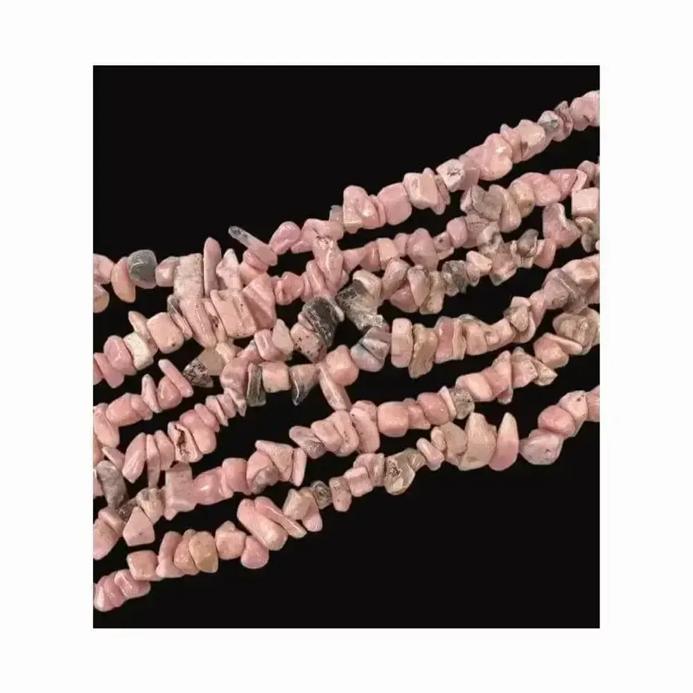 Bijoux - Rhodochrosite Argentine A chips 5-8mm sur fil 80cm - ARABESK