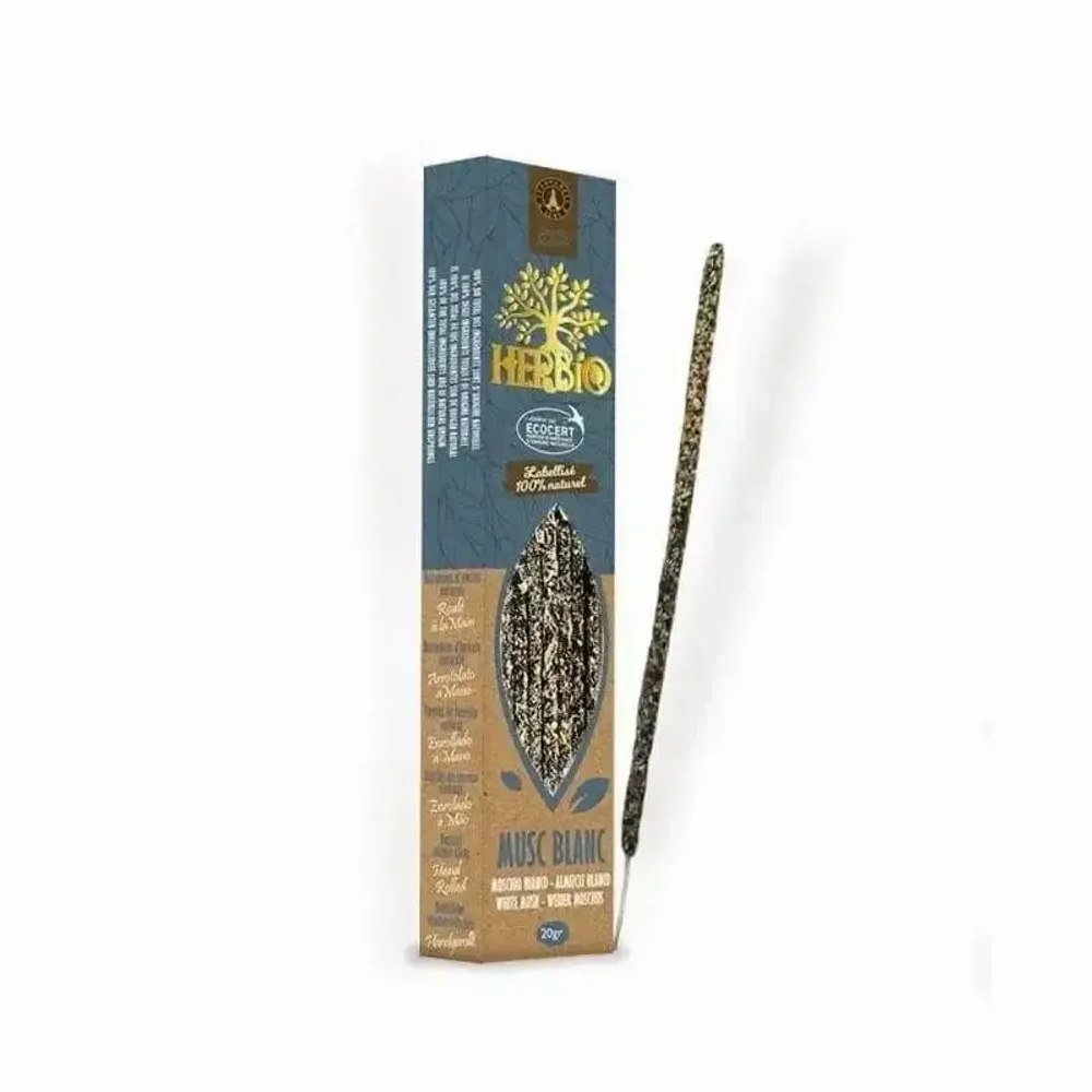 Scents - Smudge Incense Ecocert Herbio White Musk 20g - ARABESK