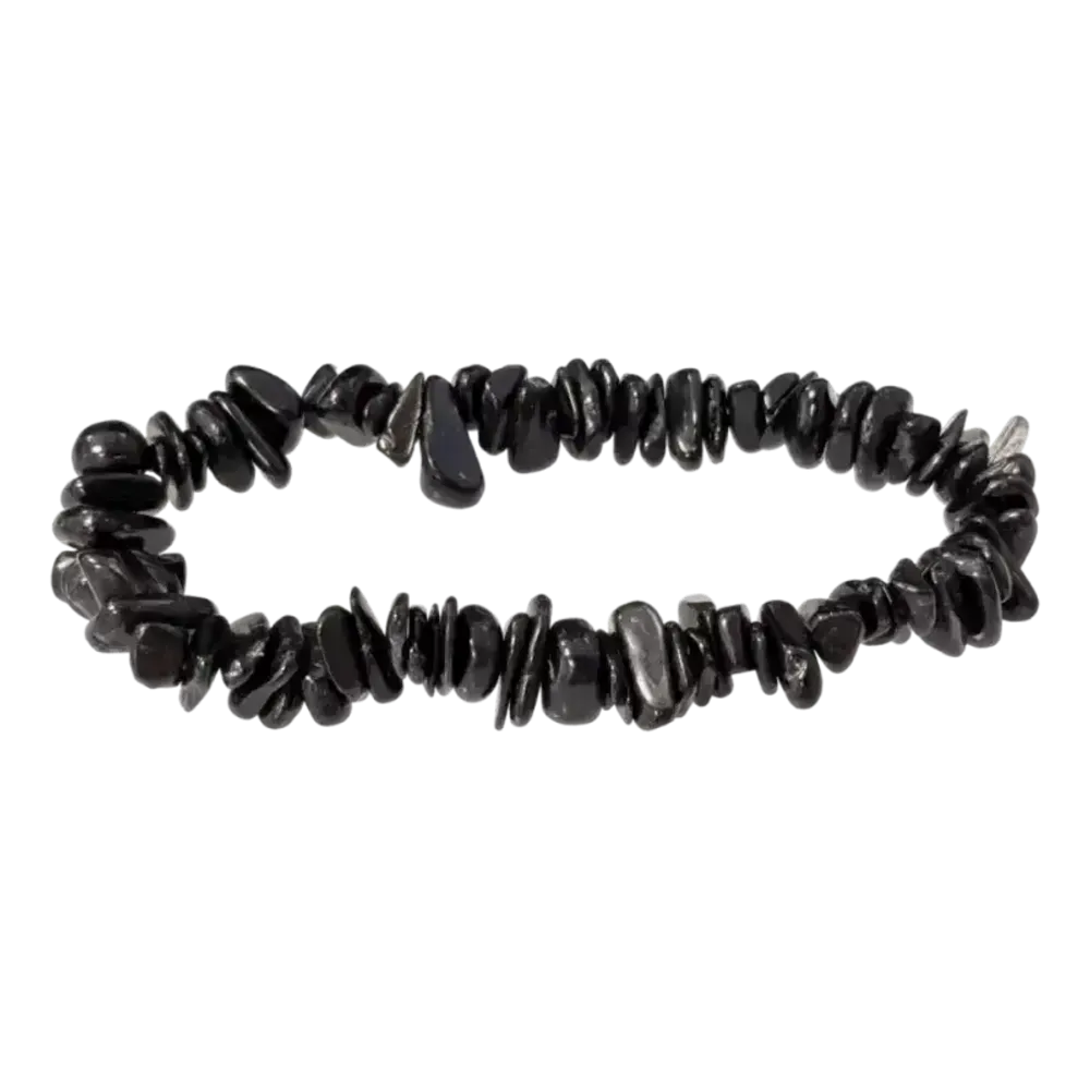 Bracelets - Hypersthene chips bracelet 5-8mm 18cm - ARABESK