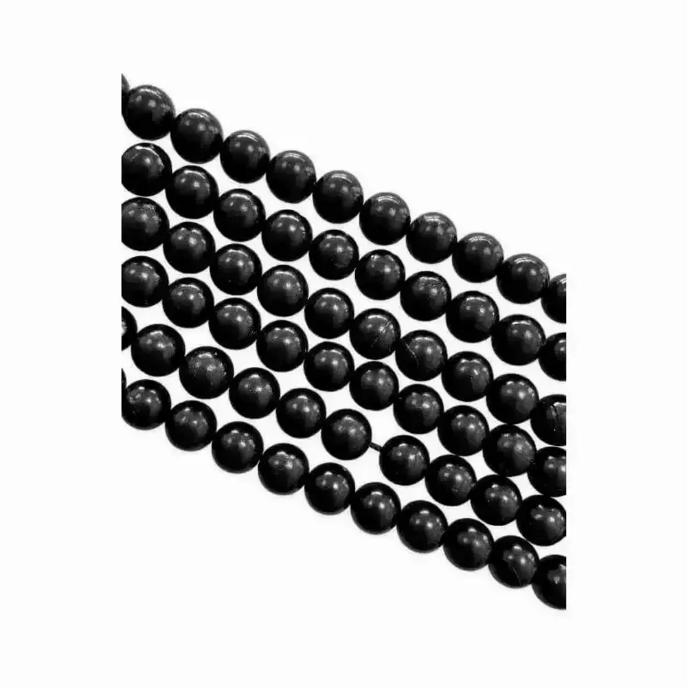 Bijoux - Perles Jais A 8mm sur fil 40cm - ARABESK