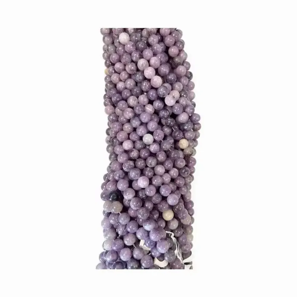 Jewelry - Lepidolite A 4mm pearls on string - ARABESK