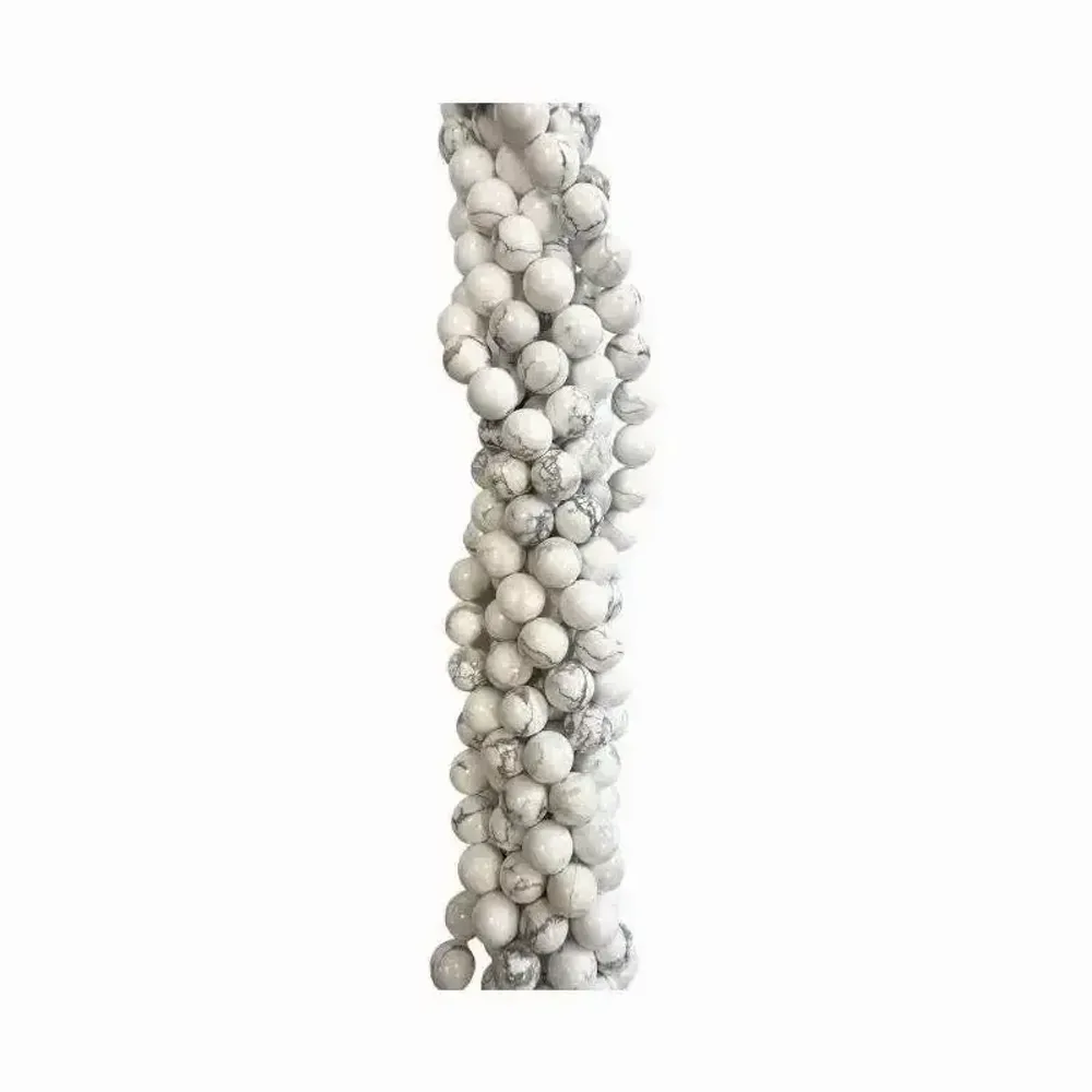 Bijoux - Howlite A perles 4mm sur fil 40cm - ARABESK