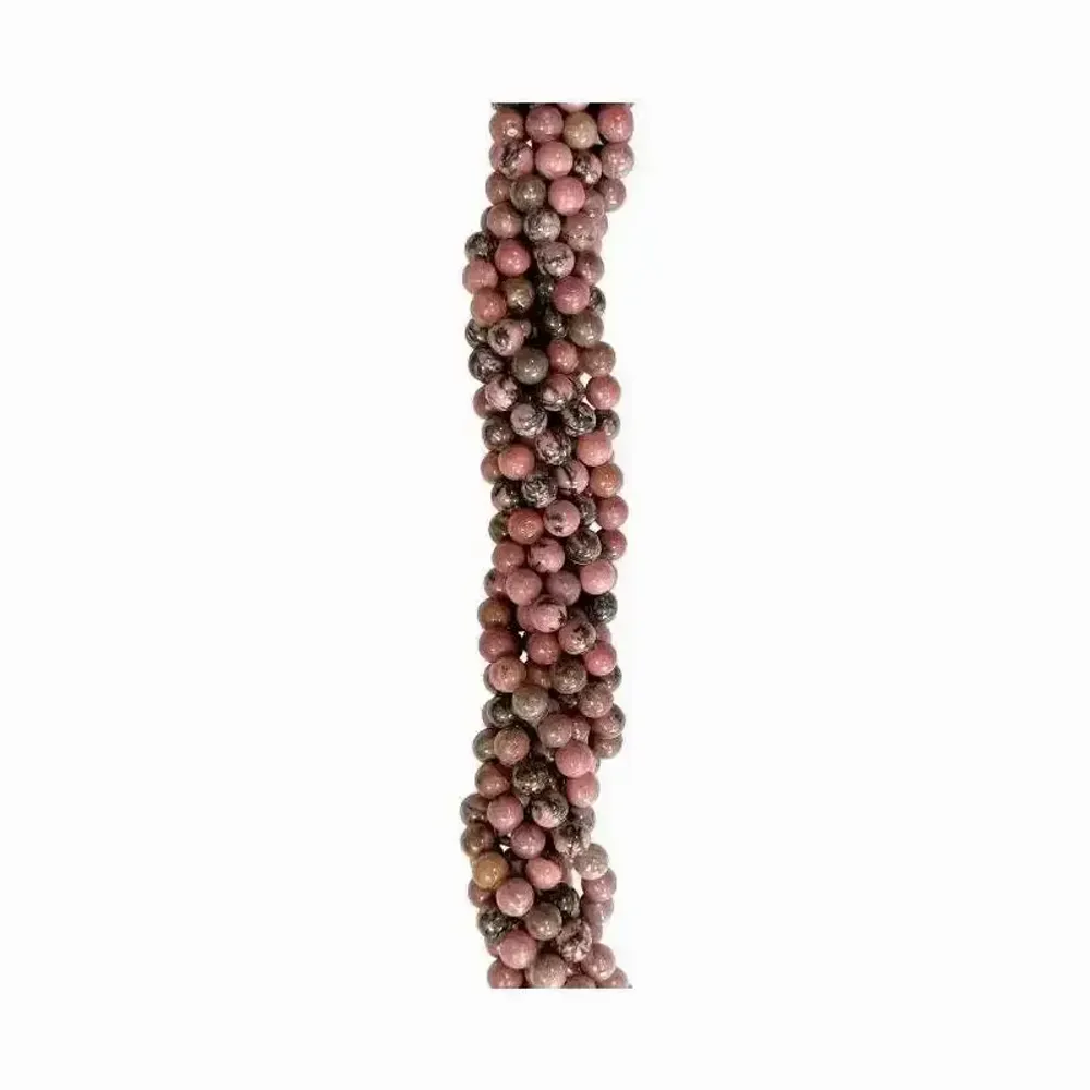 Bijoux - Rhodonite perles 4mm sur fil 40cm - ARABESK