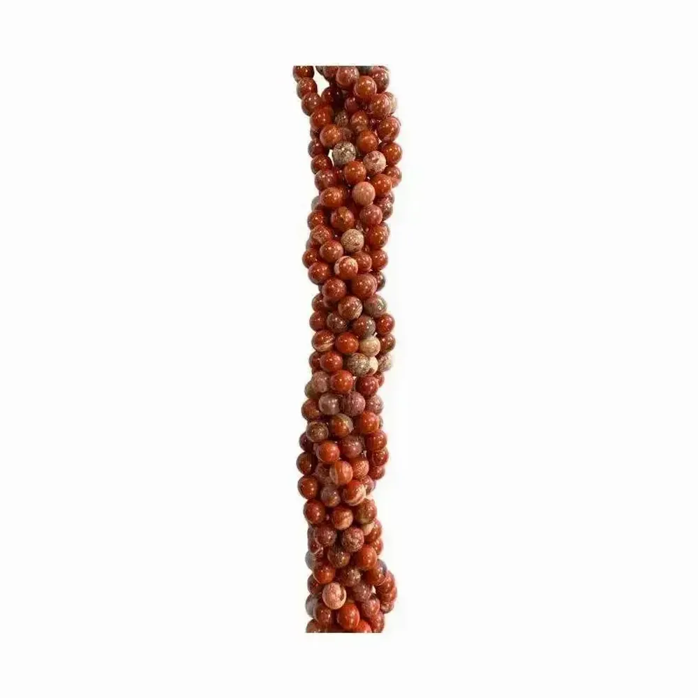 Jewelry - Red Jasper AB 4mm pearls on string - ARABESK