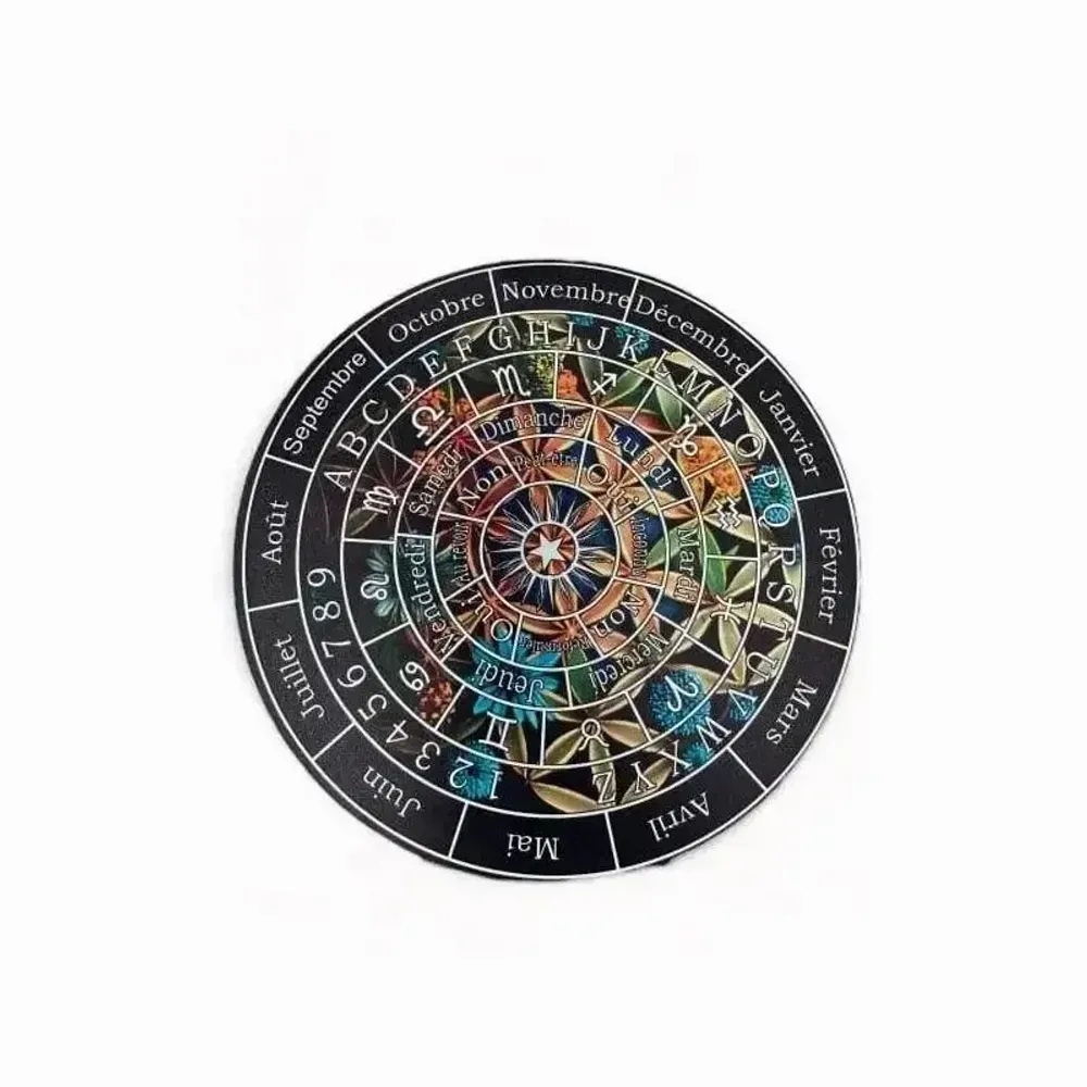 Bijoux - Planche de divination fleur de vie en bois 28cm - ARABESK