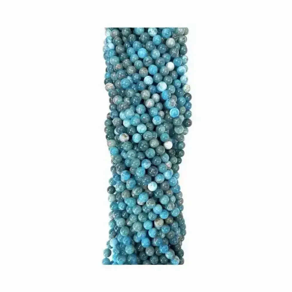 Bijoux - Apatite Bleue A perles 6-5mm sur fil 40cm - ARABESK
