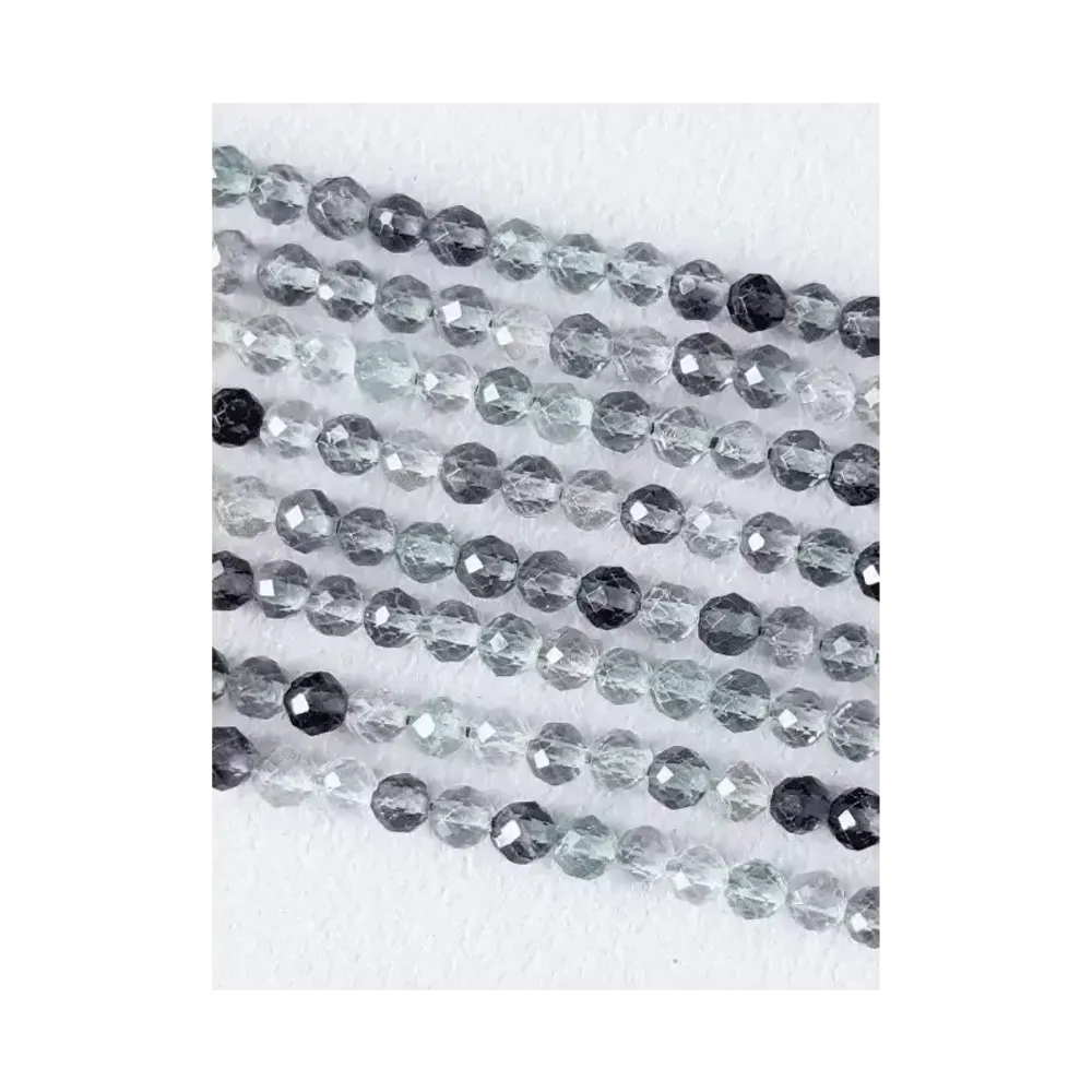 Jewelry - Faceted Fluorite AA 3mm beads on 40cm wire - ARABESK