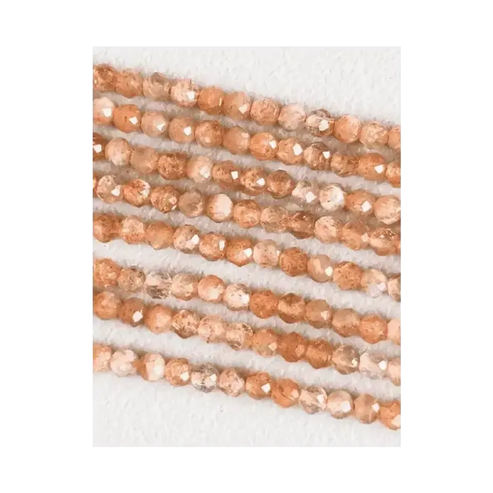 Bijoux - Pierre de Soleil Facettée AA perles 3mm sur fil 40cm - ARABESK
