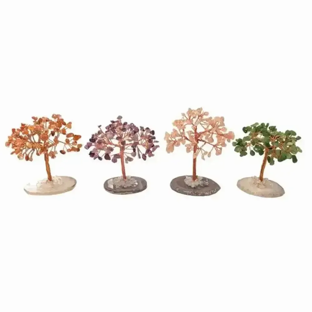 Bijoux - Arbre de Vie Agate Rouge sur Agate 12-13cm - ARABESK