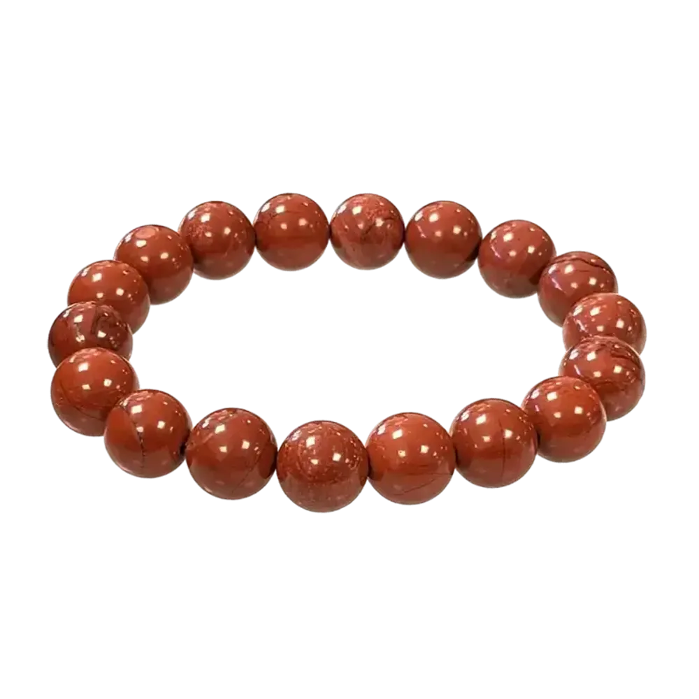Bracelets - Bracelet Jaspe Rouge A perles 10mm - ARABESK