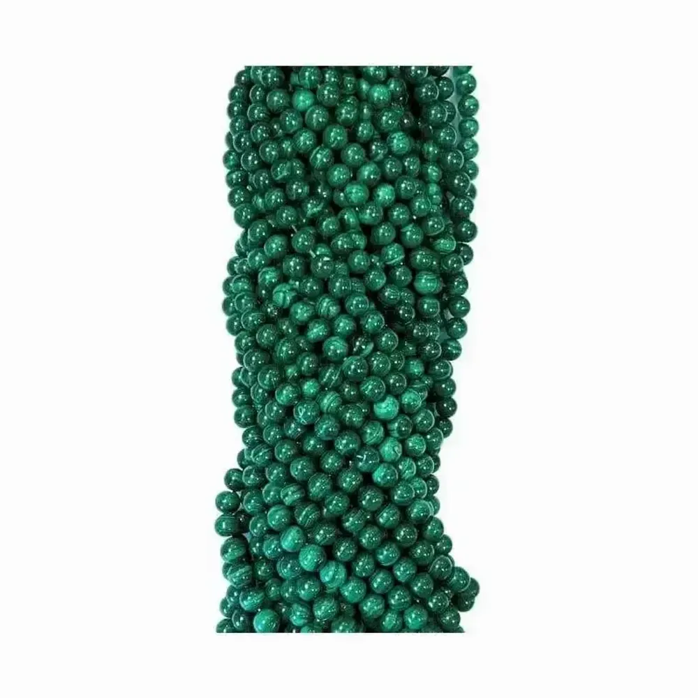 Jewelry - Malachite AA beads 4mm on 40cm wire - ARABESK