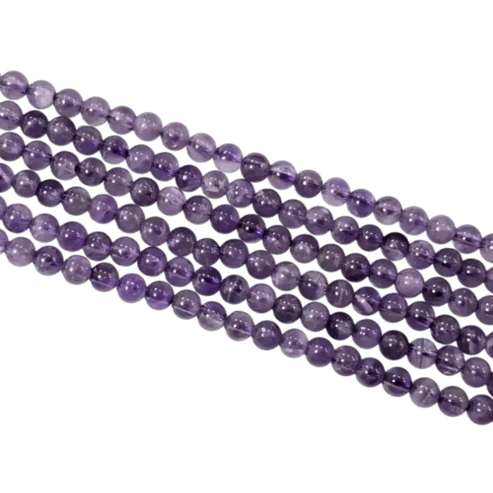 Jewelry - Amethyst A 4mm pearls on string - ARABESK