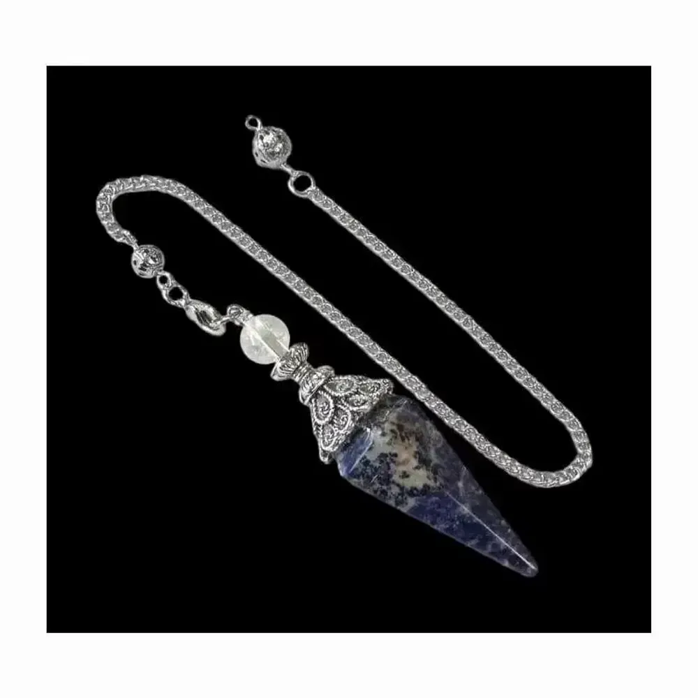 Bijoux - Pendule Sodalite 6 faces & Métal - ARABESK