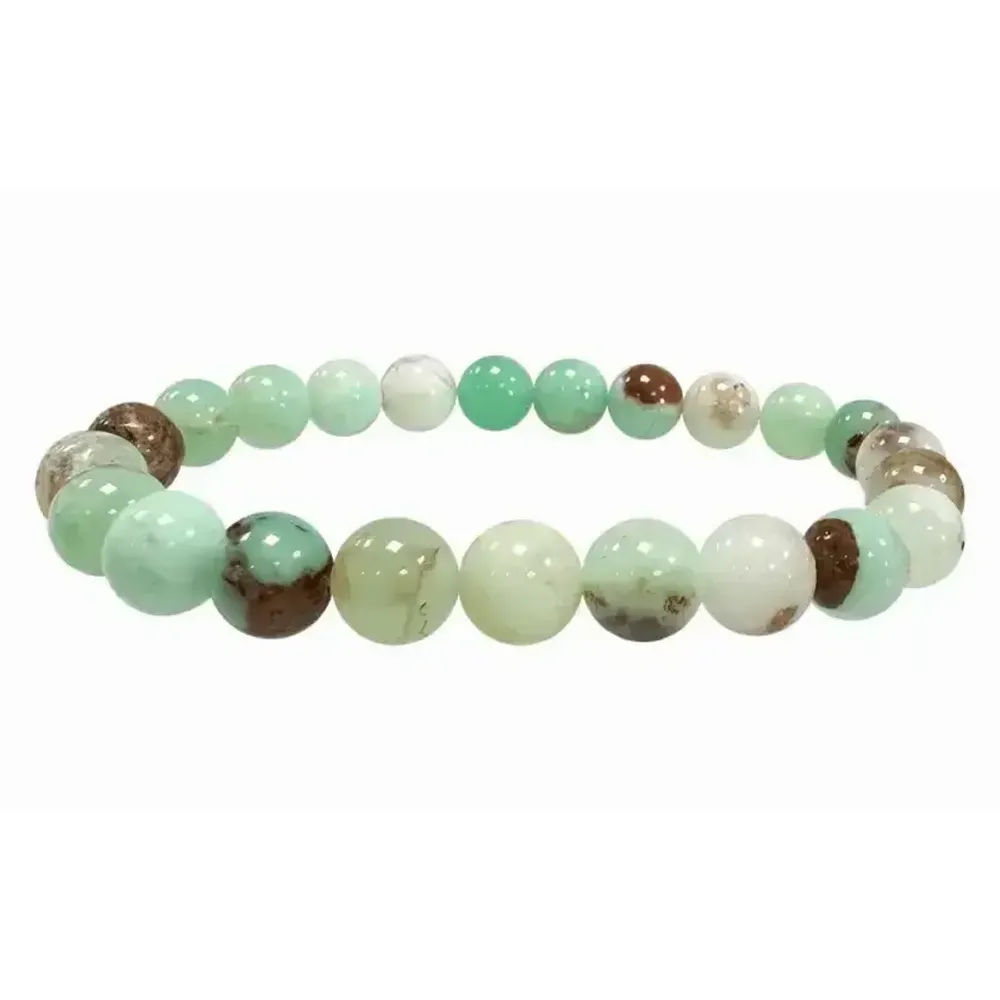 Bracelets - Chrysoprase A 8mm pearls bracelet - ARABESK