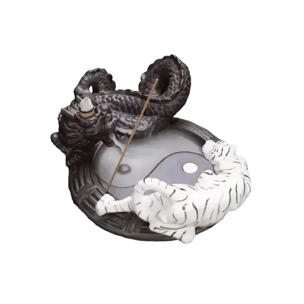 Scents - Backflow Dragon Incense Holder - Tiger 17cm - ARABESK