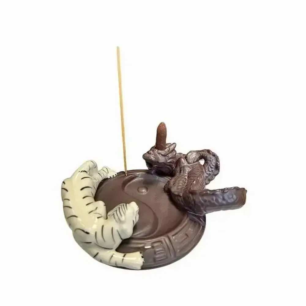 Scents - Backflow Dragon Incense Holder - Tiger 17cm - ARABESK