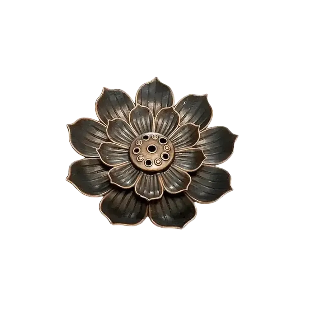 Scents - Lotus Flower Metal Incense Holder 6 cm - ARABESK