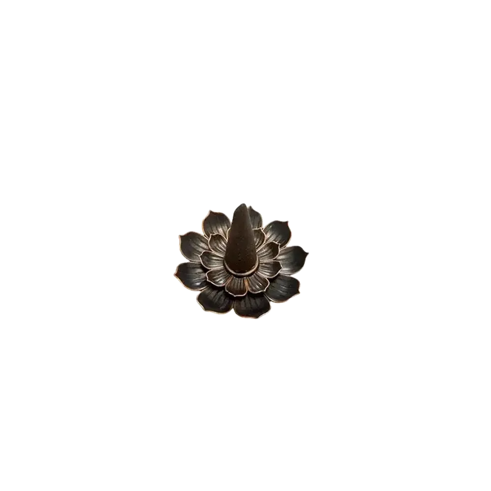 Scents - Lotus Flower Metal Incense Holder 6 cm - ARABESK