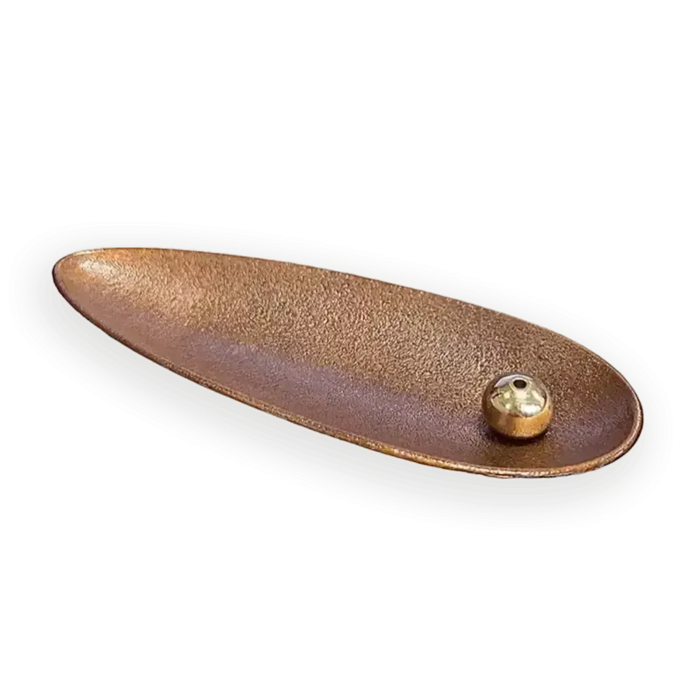 Senteurs - Porte Encens Métal Japonais/Cuivré 14 cm - ARABESK