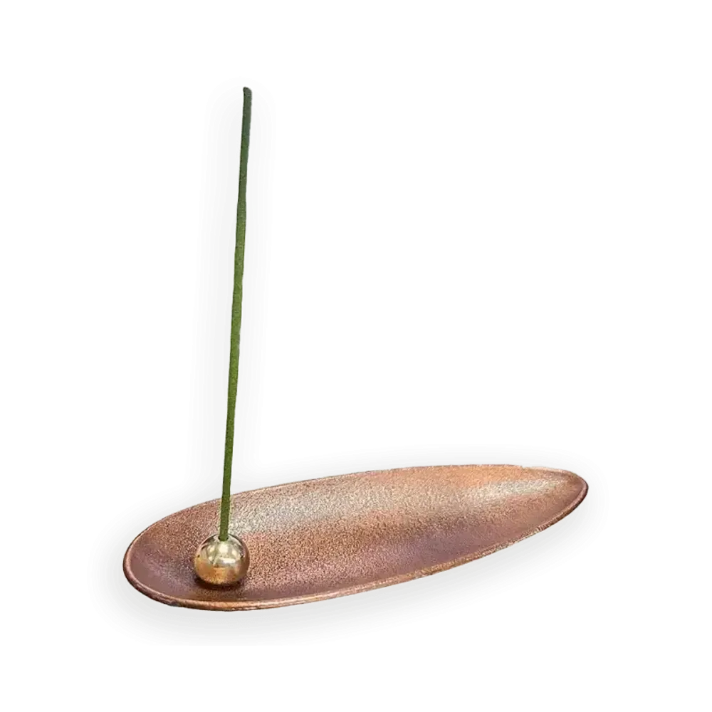 Senteurs - Porte Encens Métal Japonais/Cuivré 14 cm - ARABESK