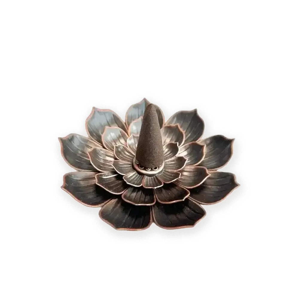 Scents - Metal Incense Holder Large Lotus Flower 8.5 cm - ARABESK