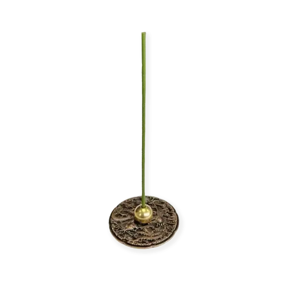 Scents - Dragon and Phoenix Metal Incense Holder - 5 cm - ARABESK