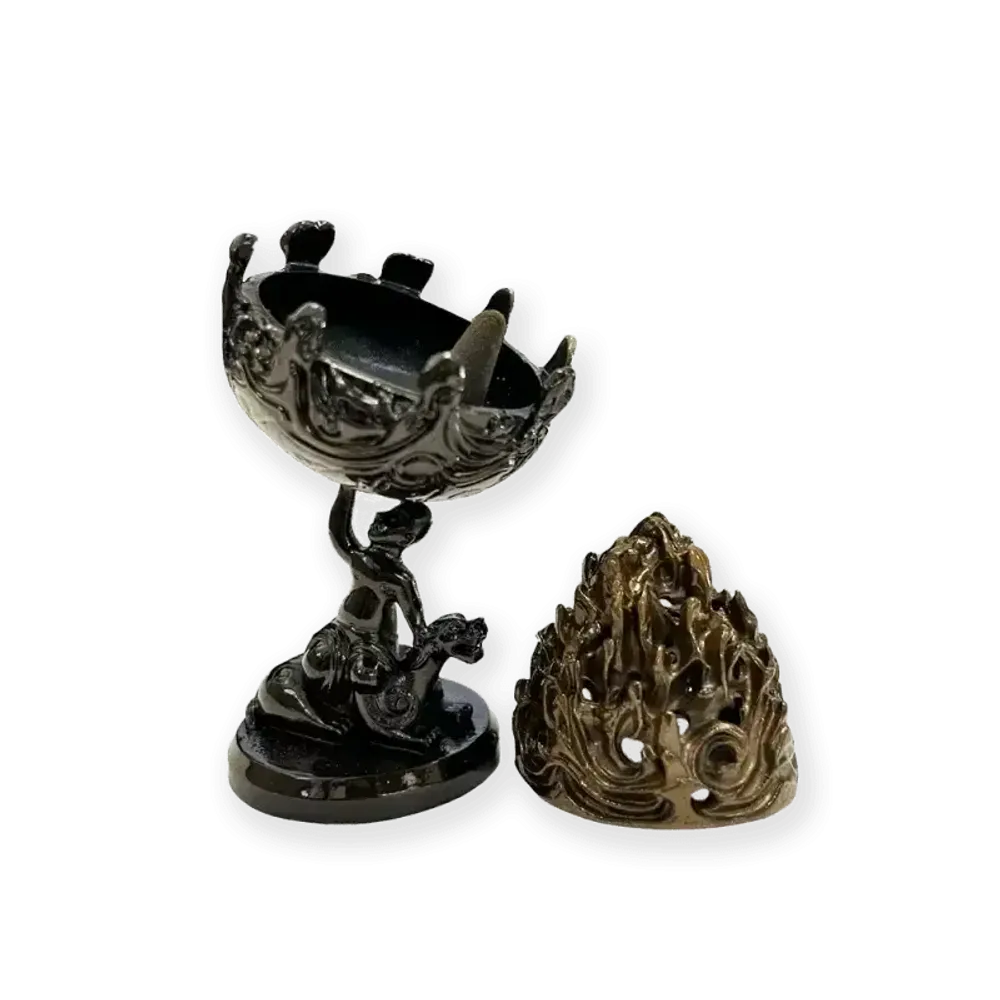 Scents - Boshan Metal Incense Holder 13.5 cm - ARABESK