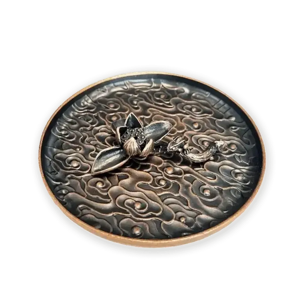 Scents - Lotus Lake Metal Incense Holder 12 cm - ARABESK