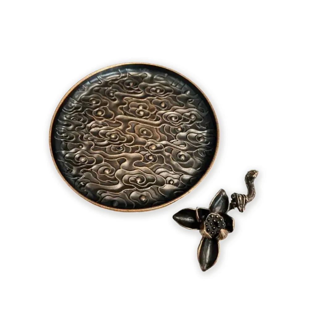 Scents - Lotus Lake Metal Incense Holder 12 cm - ARABESK