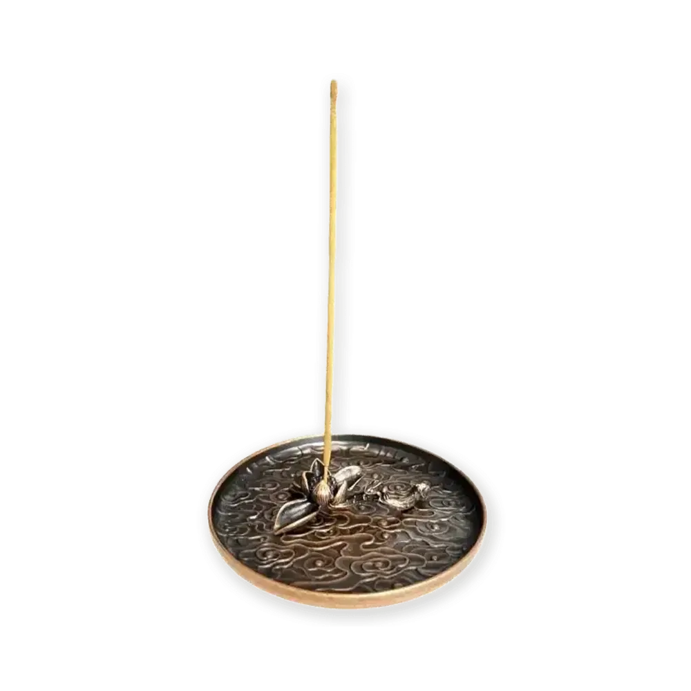 Scents - Lotus Lake Metal Incense Holder 12 cm - ARABESK