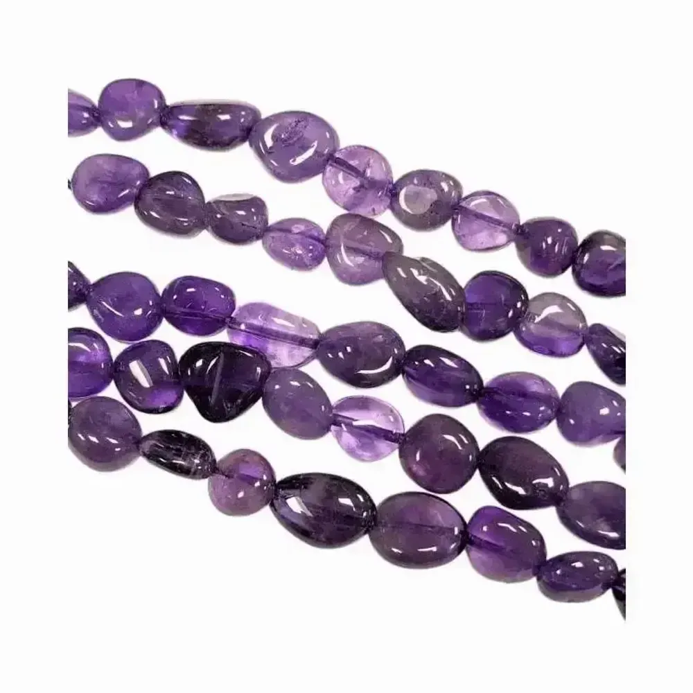 Jewelry - Amethyst AA Tumbled stones on wire 5-8mm 40cm - ARABESK