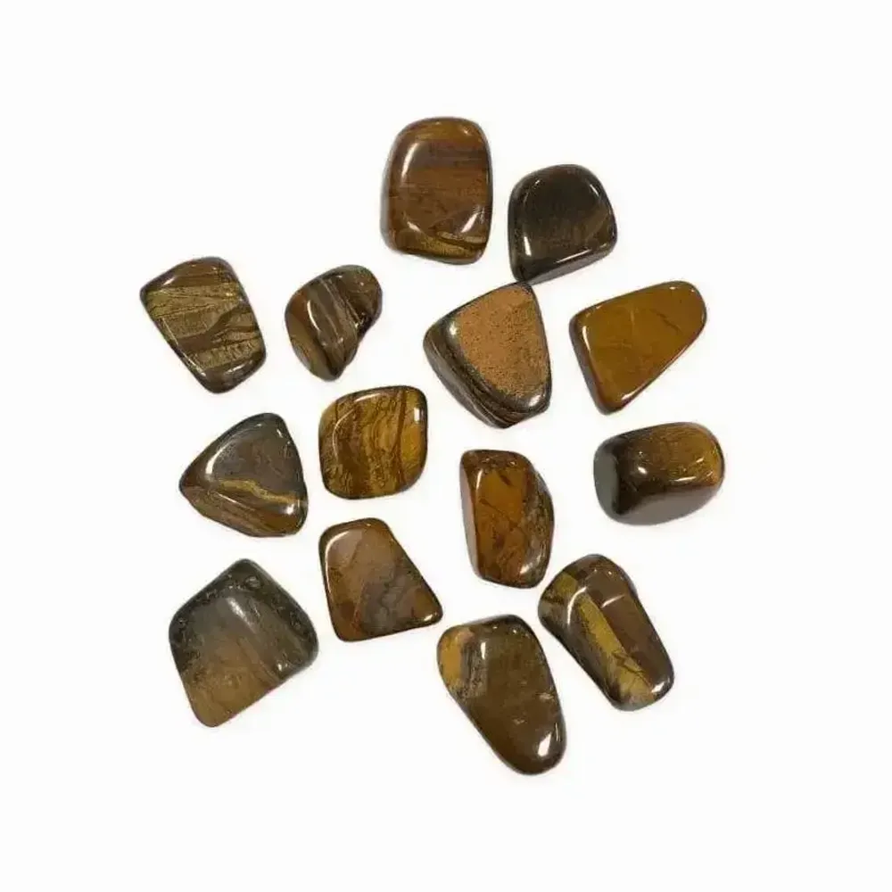 Jewelry - Tiger Eye AB tumbled stones 250g - ARABESK