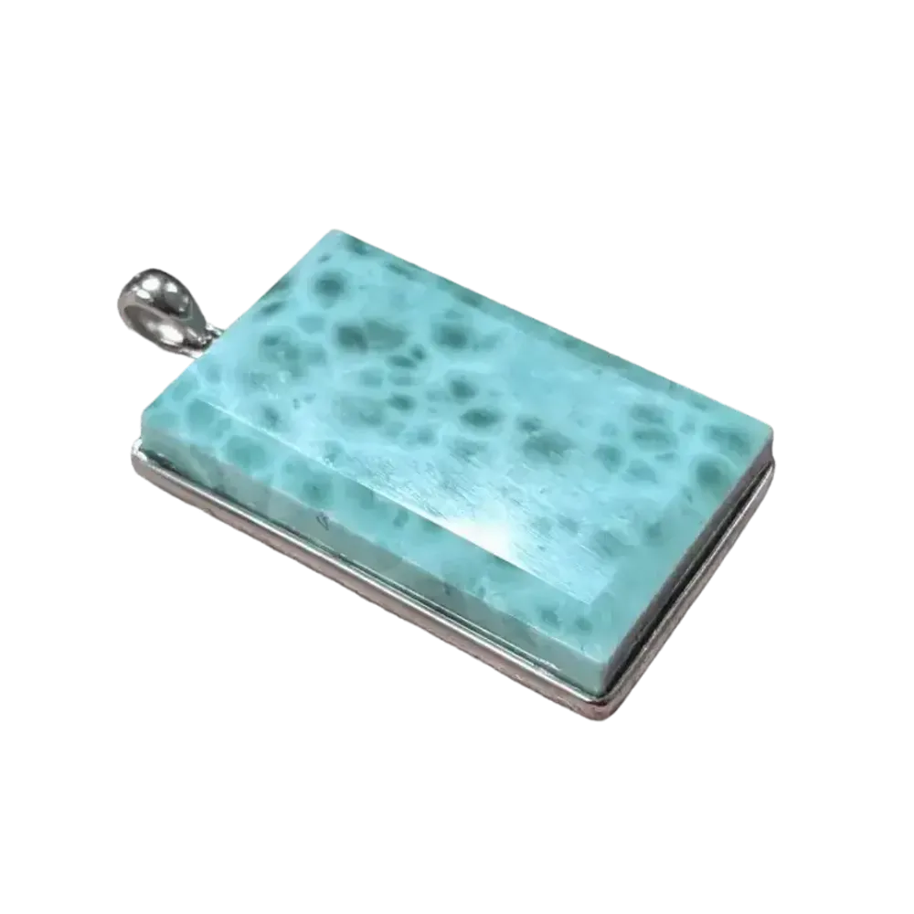Jewelry - 925 Silver Larimar AA Pendant 19.54g - ARABESK
