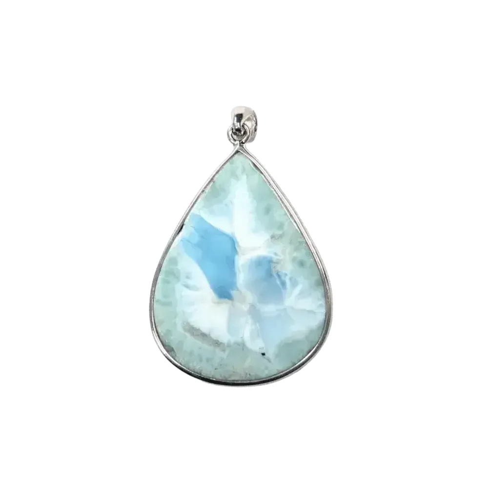 Bijoux - Pendentif Argent 925 Larimar AA 14.41g - ARABESK