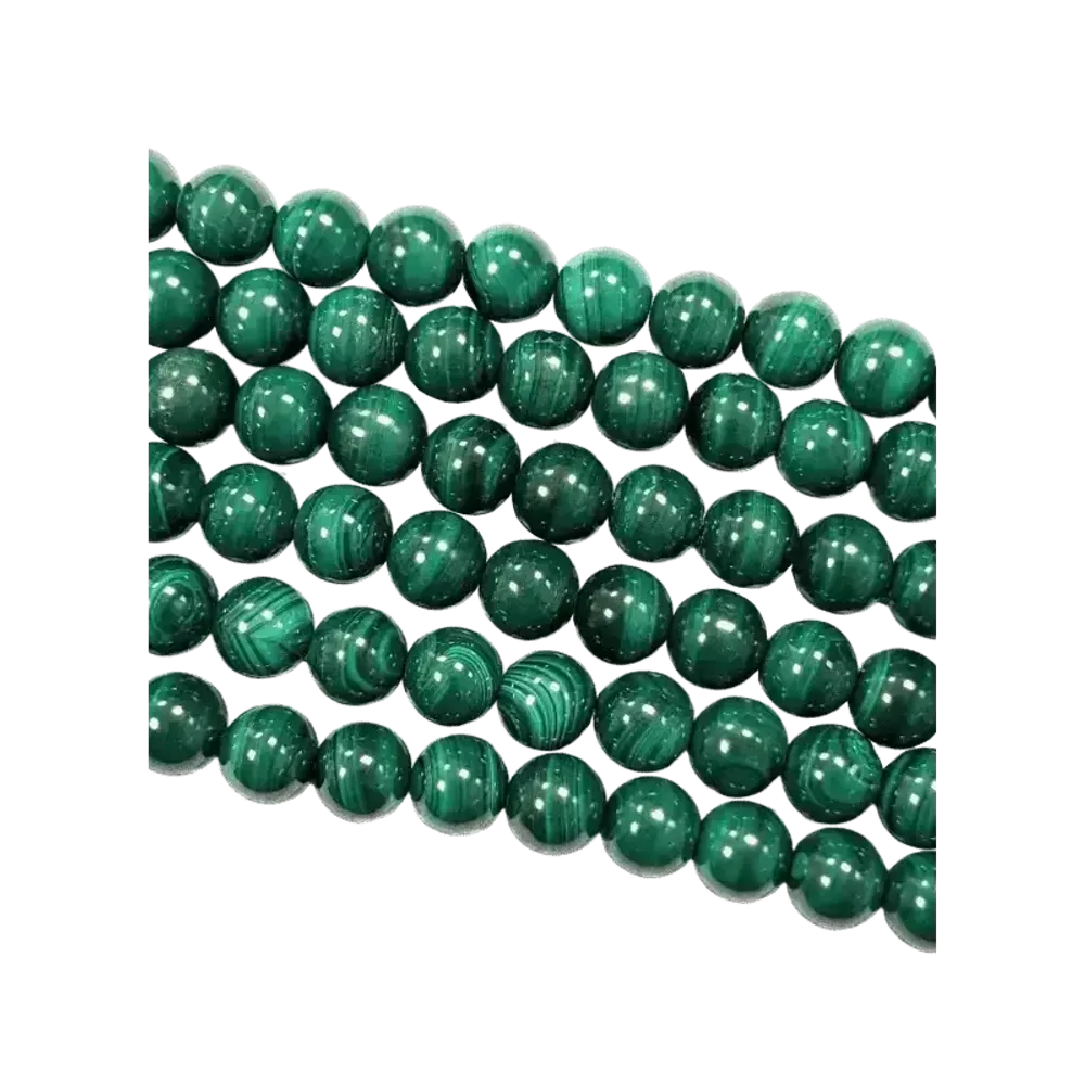 Bijoux - Malachite Foncée AAA perles 8-9mm sur fil 40cm - ARABESK