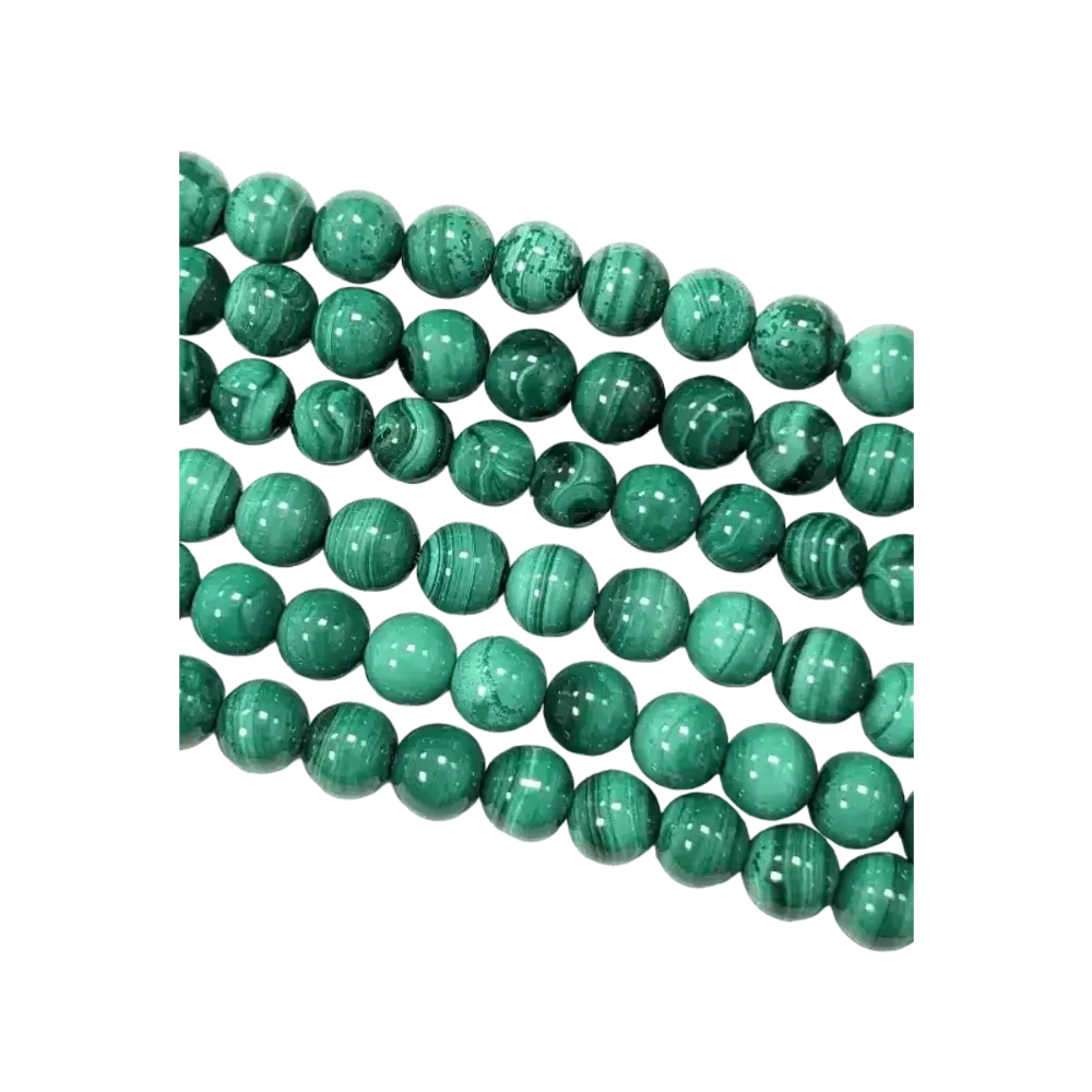 Bijoux - Malachite Claire AA perles 7mm sur fil 40cm - ARABESK